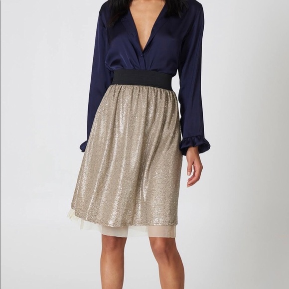 Free People Dresses & Skirts - Free People | Flashing Lights Sequin  Skirt Sz M